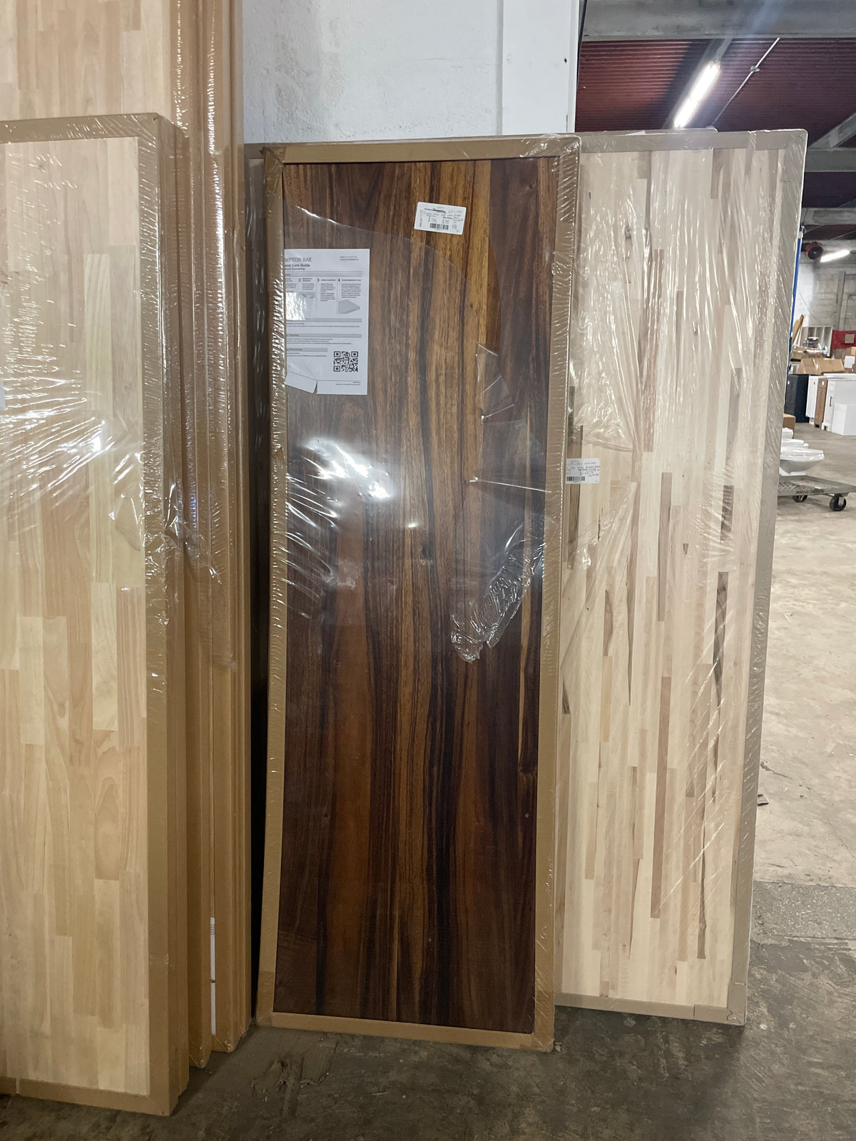6 ft. L x 25 in. D Finished Saman Solid Wood Butcher Block Countertop With Live Edge