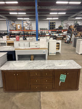Collette 72 in. Double Sink Cinnamon Oak Bath Vanity with Epoxied Top (Assembled)