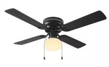 Littleton II 42 in. Indoor LED Ceiling Fan with Light Kit and Reversible Blades in Matte Black