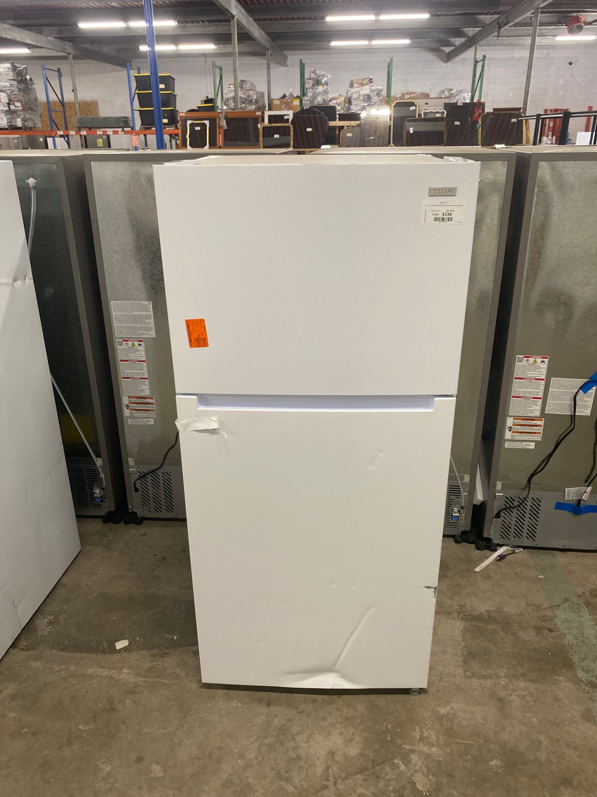 18.1 cu. ft. Top Freezer Refrigerator with Adjustable Glass Shelving in White, Garage Ready