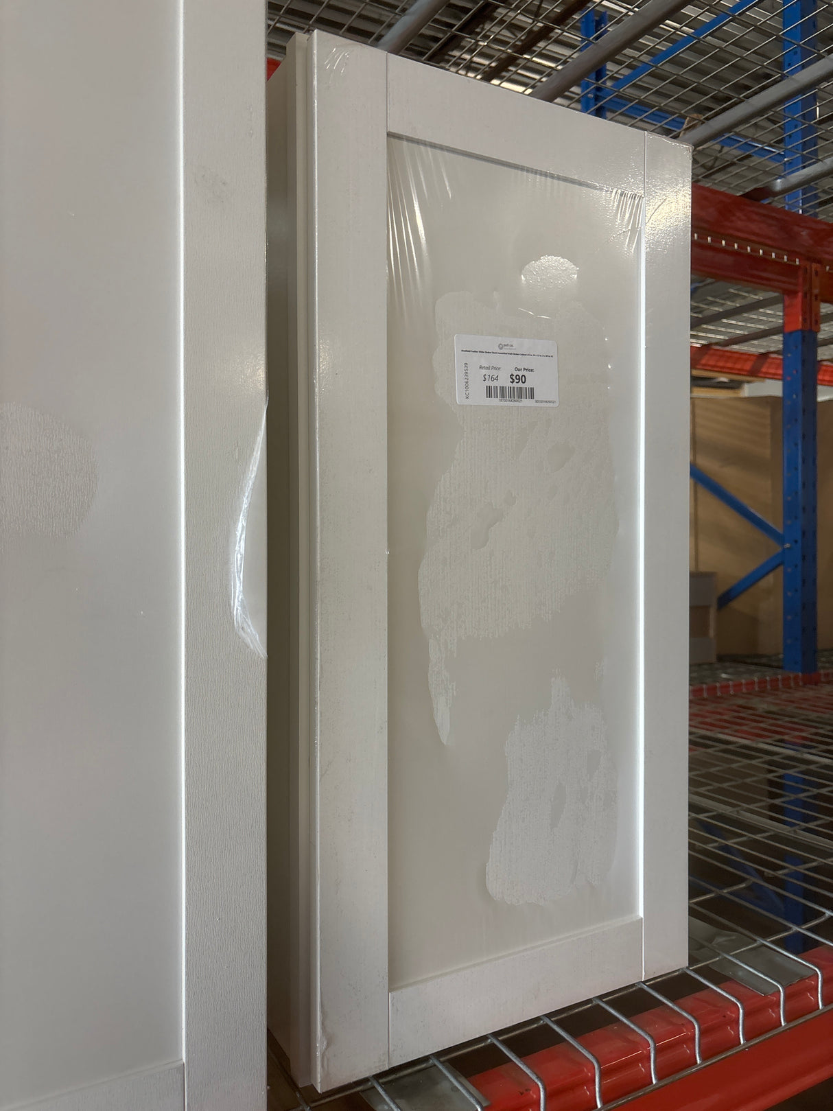 Westfield Feather White Shaker Stock Assembled Wall Kitchen Cabinet (15 in. W x 12 in. D x 30 in. H)
