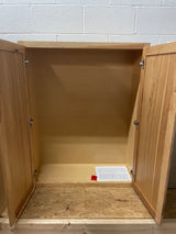 Hampton 33 in. W x 12 in. D x 36 in. H Assembled Wall Cabinet in Natural Hickory