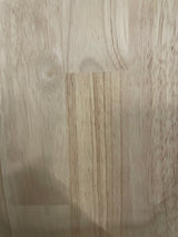 8 ft. L x 25 in. D Unfinished Hevea Solid Wood Butcher Block Countertop With Eased Edge