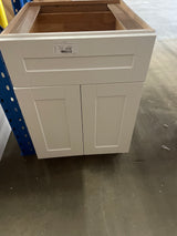 Arlington Vesper White Plywood Shaker Stock Assembled Base Kitchen Cabinet Soft Close 24 in. W x 24 in. D x 34.5 in. H