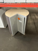 Westfield Feather White Shaker Stock Lazy Suzan Corner Base Kitchen Cabinet (36 in. W x 23.75 in. D)