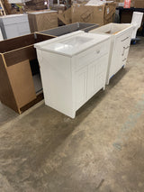 Ridge 36 in. W x 22 in. D x 34 in. H Bath Vanity Cabinet without Top in White