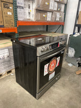 Gallery 30 in. 5-Burner Slide-In Electric Range in Smudge-Proof Stainless Steel with Stone-Baked Pizza