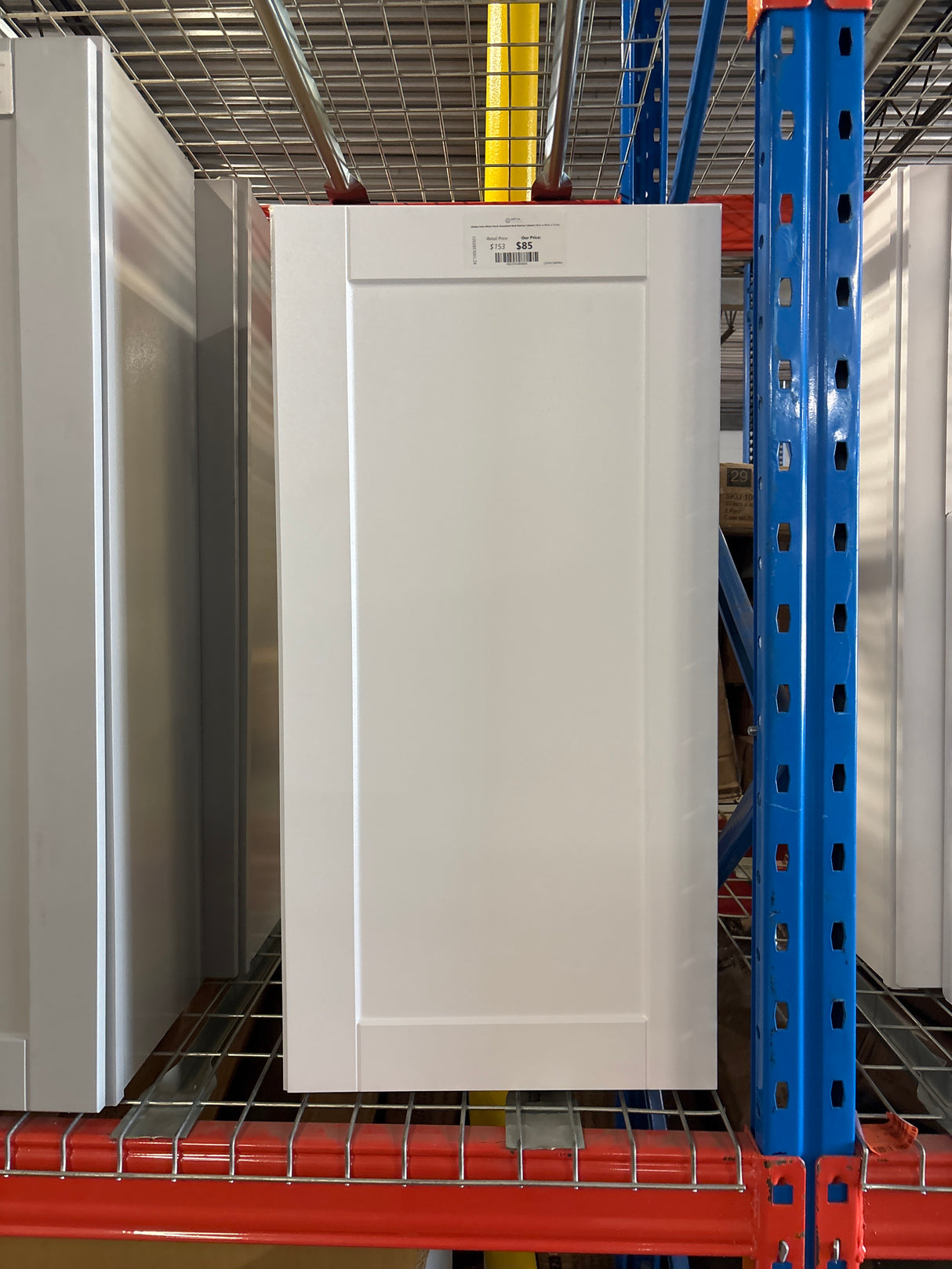 Shaker Satin White Stock Assembled Wall Kitchen Cabinet (18 in. x 36 in. x 12 in.)