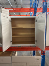 Courtland Polar White Finish Laminate Shaker Stock Assembled Wall Kitchen Cabinet 27 in. x 30 in. x 12 in.