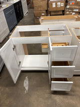 Bannon 37 in. Single Sink White Freestanding Bath Vanity without Top