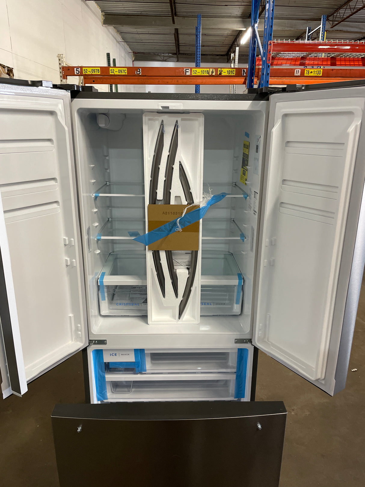 31.5 in. 18 cu. ft. Counter Depth French Door Refrigerator in Fingerprint-Resistant Stainless Look