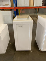 Designer Series Melvern Assembled 15x34.5x23.75 in. Full Height Door Base Kitchen Cabinet in White