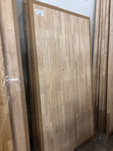 6 ft. L x 39 in. D Unfinished Hevea Butcher Block Island Countertop in With Standard Edge