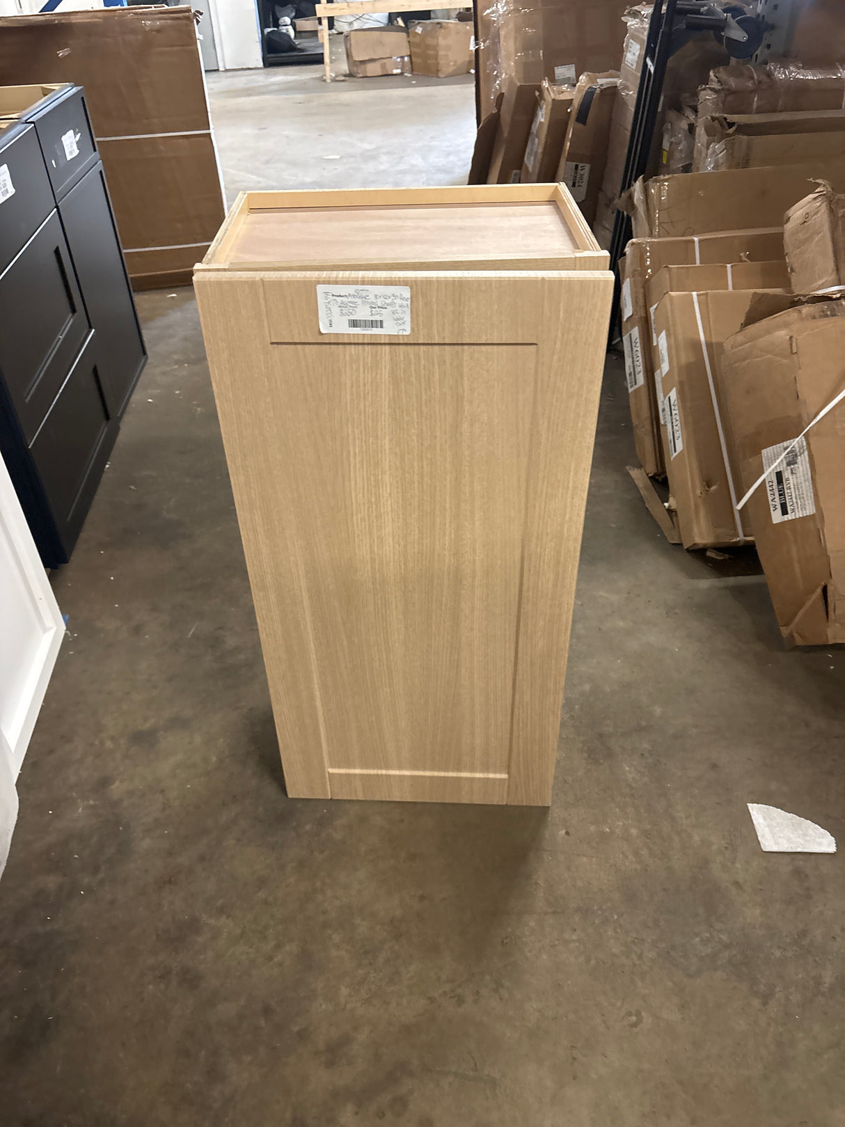 Avondale 18 in. W x 12 in. D x 30 in. H Ready to Assemble Plywood Shaker Wall Kitchen Cabinet in White Oak