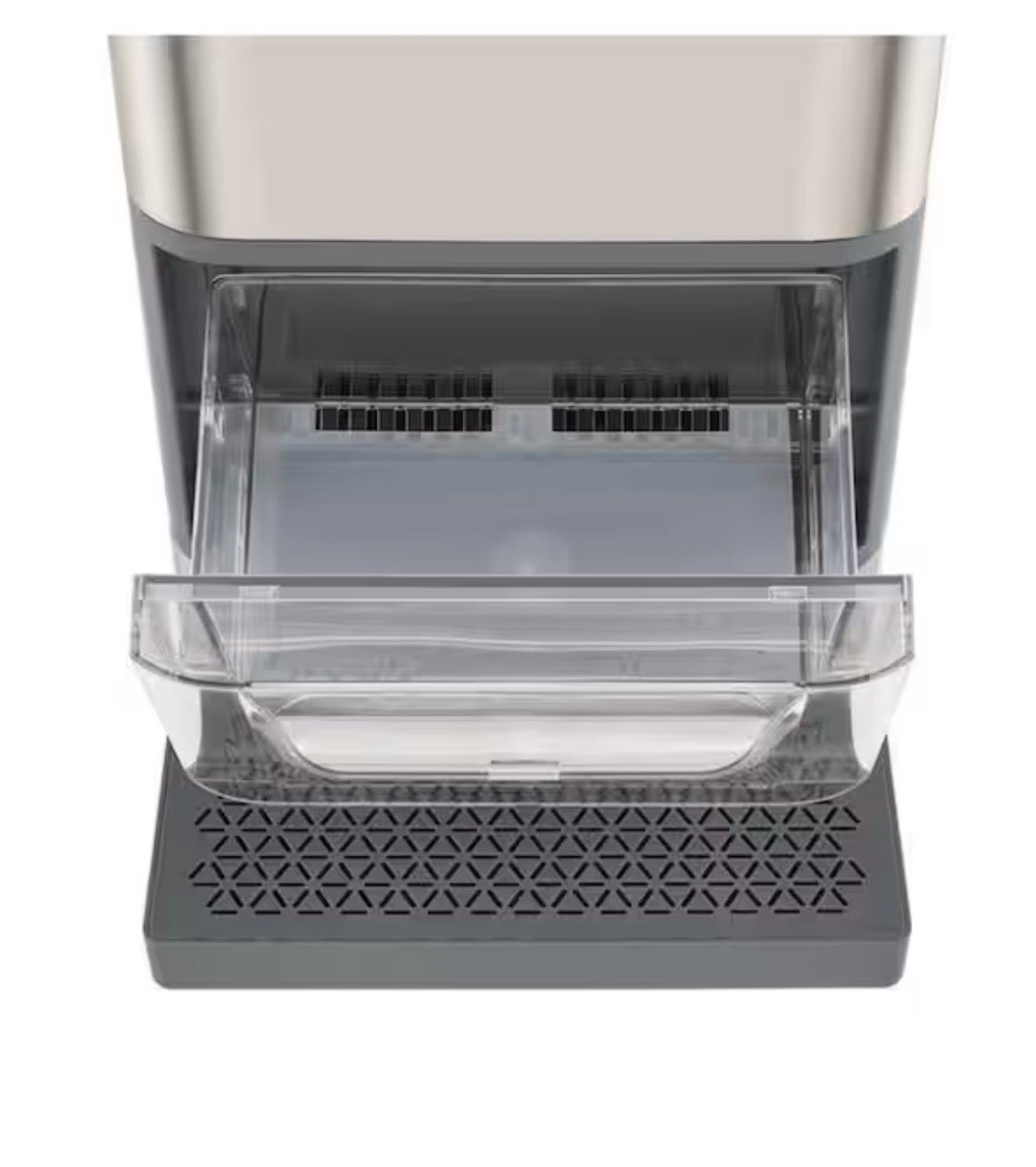 5.12 lbs. Countertop Portable Whiskey Ball Shaped Ice Maker in Stainless Steel