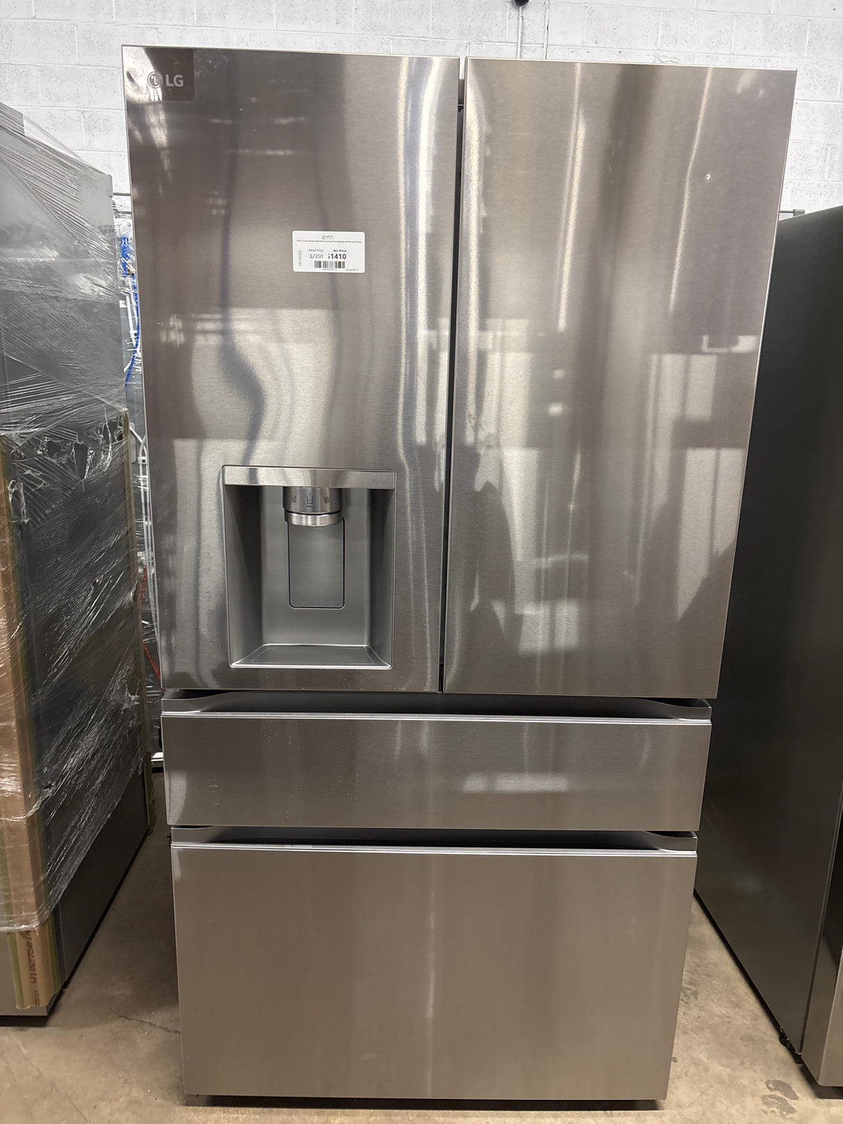 LG 29 cu. ft. Smart Standard-Depth MAX 4-Door French Door Refrigerator with Full-Convert Drawer