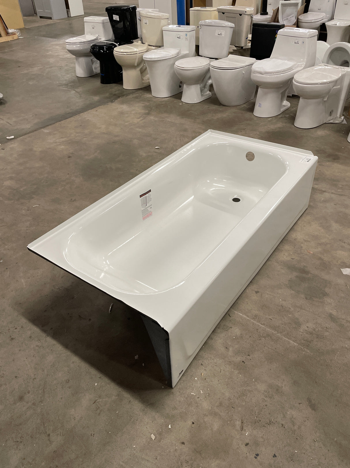 Aloha 60 in. Right Drain Rectangular Alcove Soaking Bathtub in White