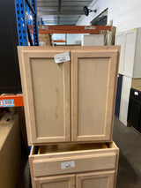 Recessed Panel 27 in. W x 12 in. D x 30 in. H Assembled Wall Cabinet in Unfinished