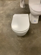 St. Tropez Back to Wall Concealed Tank Toilet Bowl Bundle in Glossy White