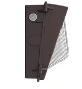 400-Watt Equivalent, Integrated LED Bronze Dusk to Dawn Wall Pack Light, 3000K-5000K