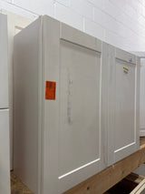 Arlington Vesper White Plywood Shaker Stock Assembled Wall Kitchen Cabinet Soft Close 36 in. W x 12 in. D x 30 in. H