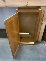 Hampton 18 in. W x 12 in. D x 36 in. H Assembled Wall Cabinet in Medium Oak