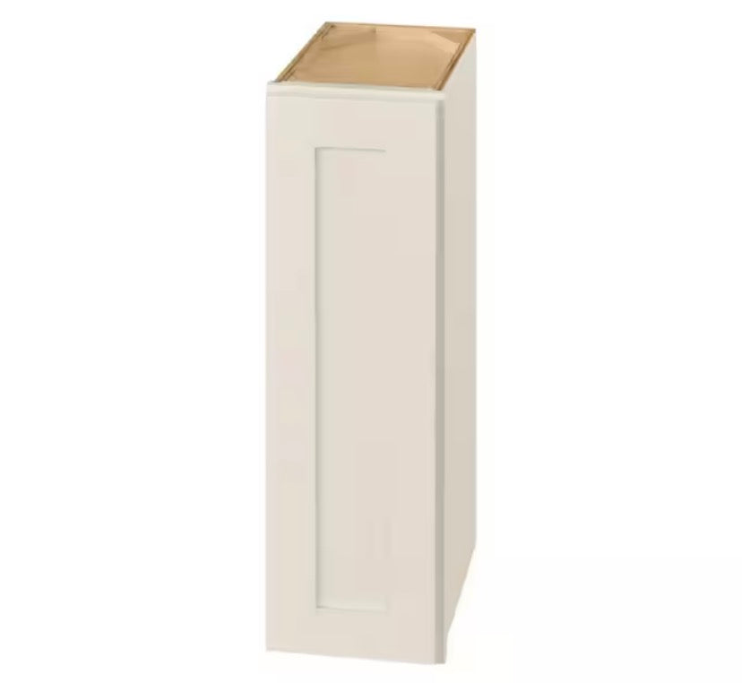 Avondale 9 in. W x 12 in. D x 42 in. H Ready to Assemble Plywood Shaker Wall Kitchen Cabinet in Antique White