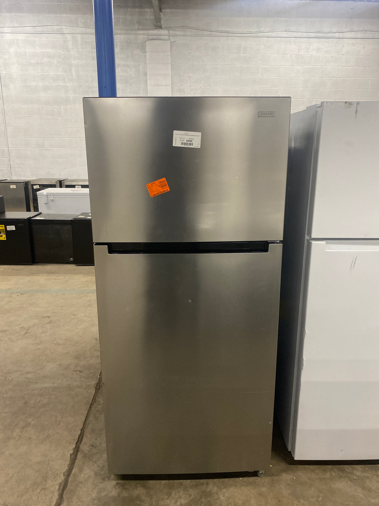 18 cu. ft. Top Freezer Refrigerator in Stainless Steel Look