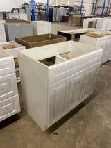 Glensford 36 in. W x 21.65 in. D x 34.21 in. H Bath Vanity Cabinet Only in White