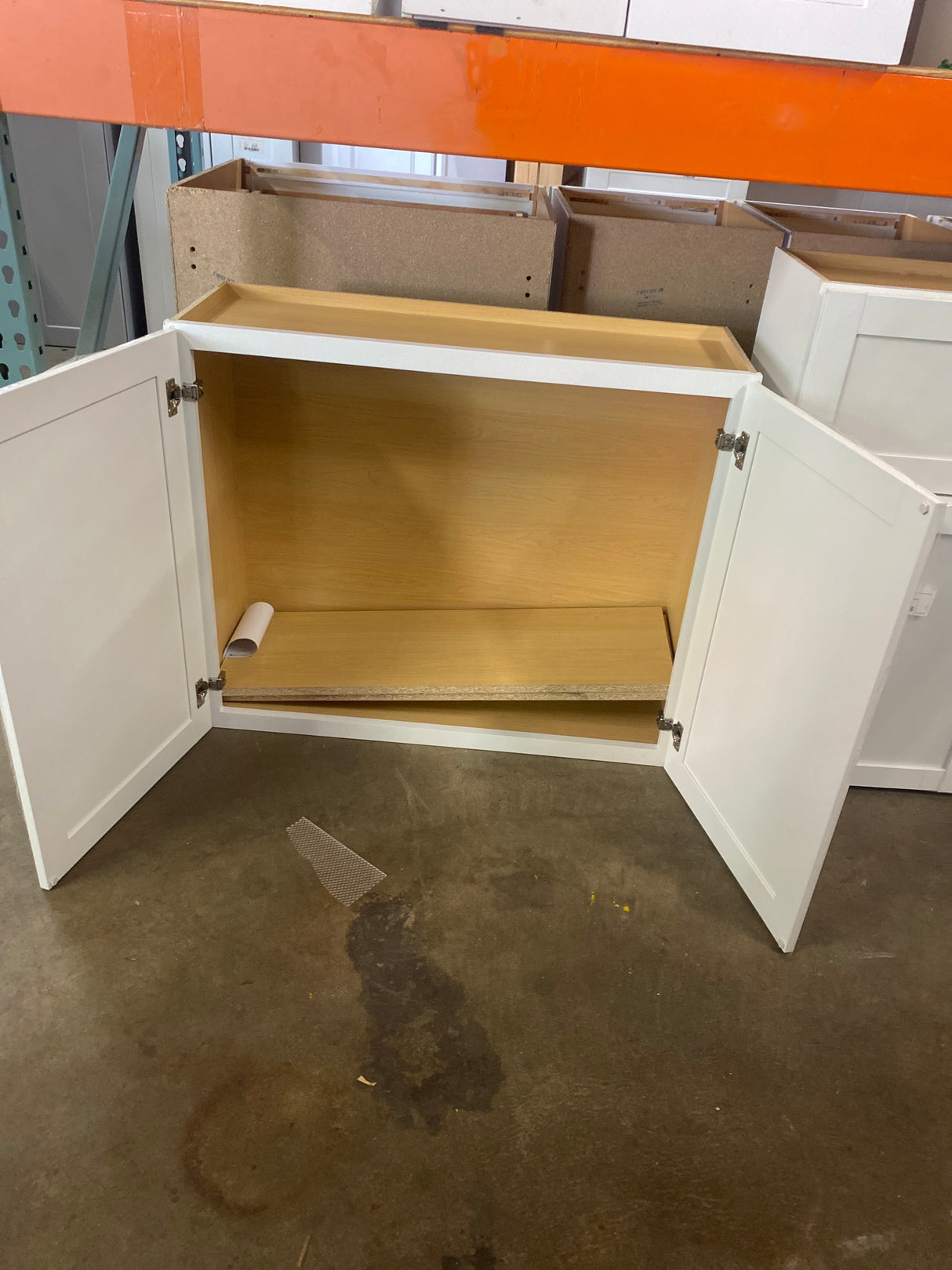 Westfield Feather White Shaker Stock Assembled Wall Kitchen Cabinet (36 in. W x 12 in. D x 30 in. H)