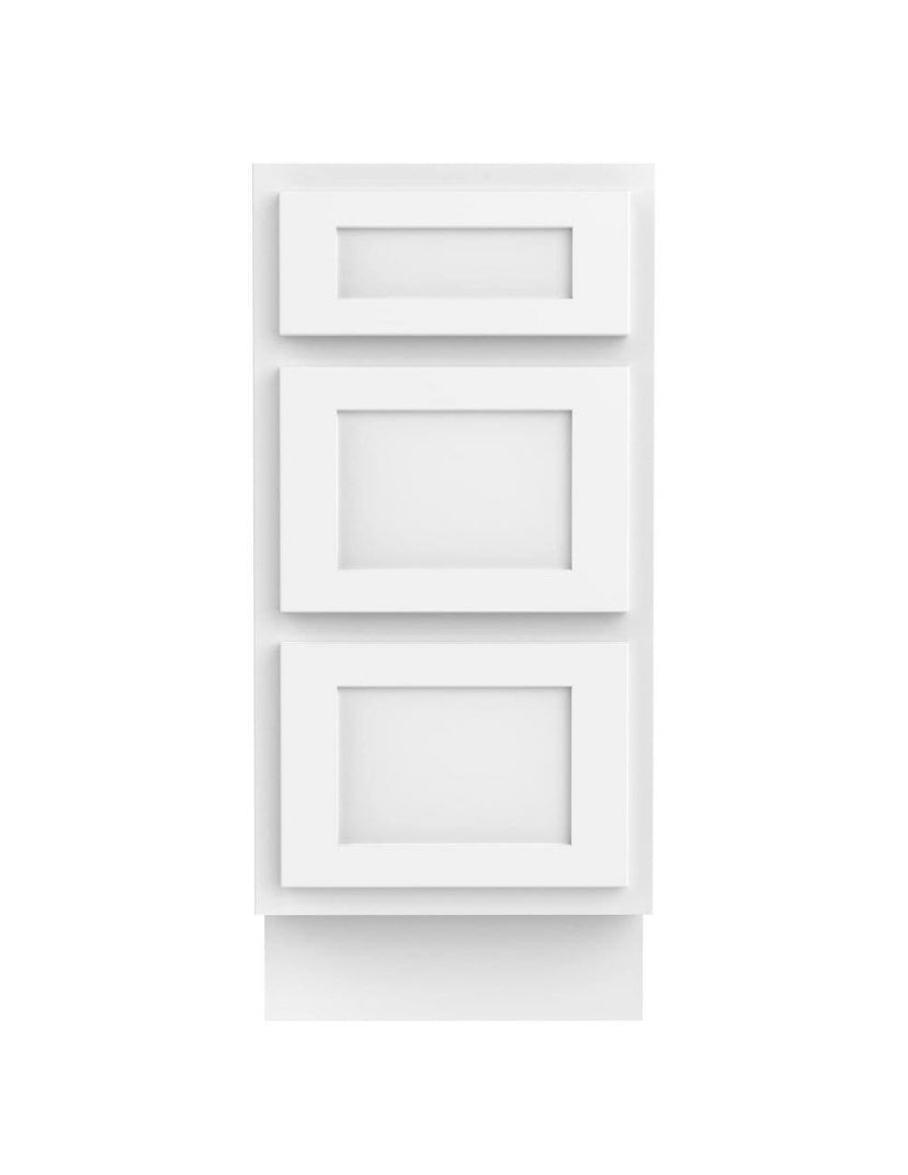 15 in. W x 21 in. D x 32.5 in. H 3-Drawers Bath Vanity Cabinet Only in White