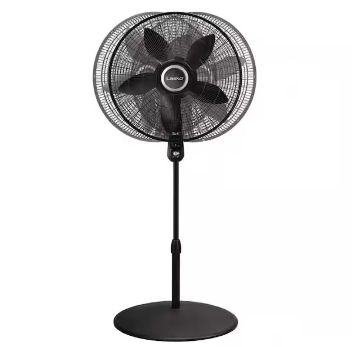 20 in. 4 Speeds Pedestal Fan in Black with 90 Degrees Tilt Adjustment, Adjustable Height, Oscillating, Remote,Timer