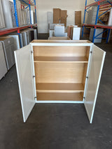 Courtland Polar White Finish Laminate Shaker Stock Assembled Wall Kitchen Cabinet 36 in. x 42 in. x 12 in.