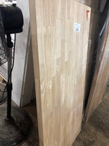 4 ft. L x 25 in. D Unfinished Hevea Solid Wood Butcher Block Countertop With Square Edge