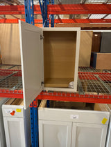 Westfield Feather White Shaker Stock Assembled Wall Kitchen Cabinet (18 in. W x 12 in. D x 30 in. H)