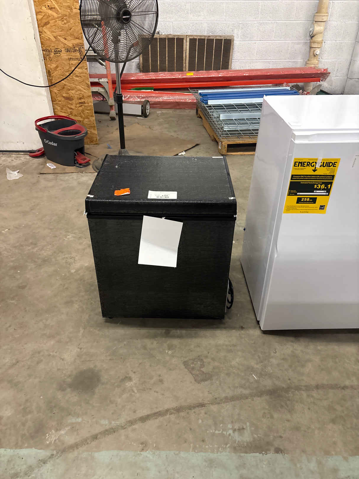 20 in. W 1.8 cu. ft. Manual Defrost Chest Freezer with Adjustable Temperature Controls in Black Garage Ready
