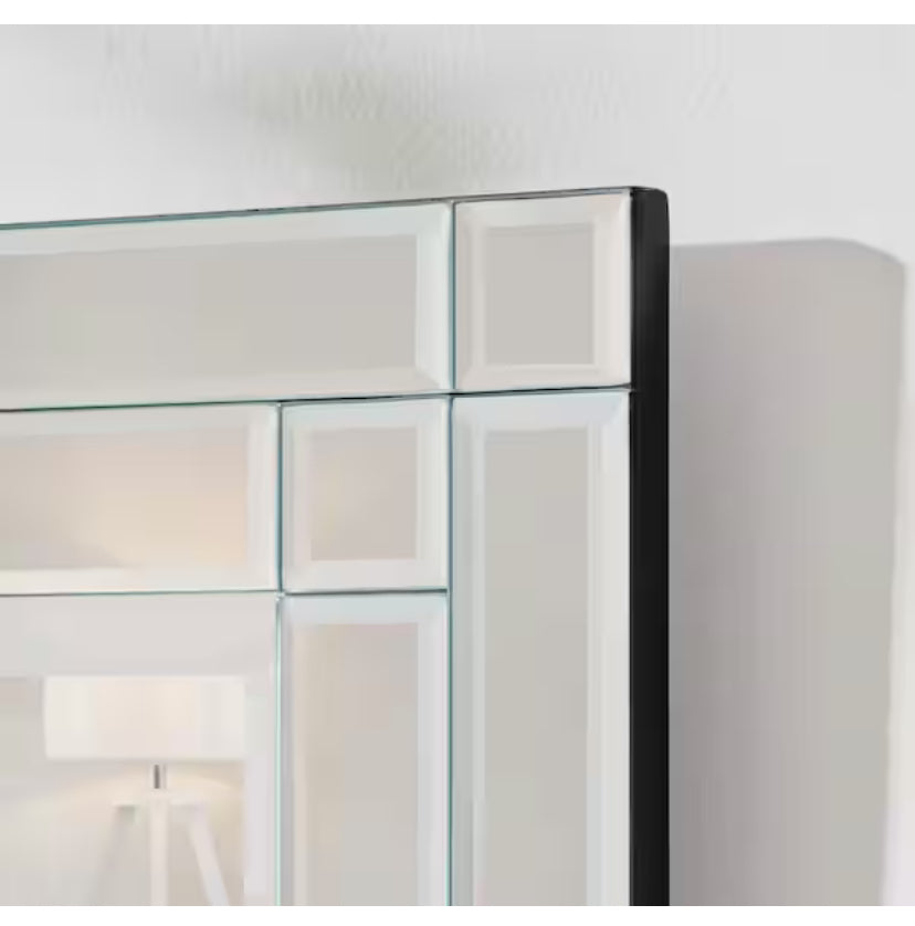Medium Rectangle Beveled Glass Classic Mirror (36 in. H x 24 in. W)