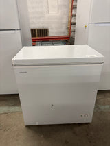 7.0 cu. ft. Manual Defrost Chest Freezer with LED Light in White Garage Ready