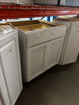Westfield Feather White Shaker Stock Assembled Base Kitchen Cabinet (30 in. W x 23.75 in. D x 35 in. H)