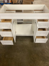 Thornbriar 48 in. W x 22 in. D x 34 in. H Bath Vanity Cabinet without Top in Polar White