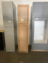18 in. W x 24 in. D x 84 in. H Assembled Pantry Kitchen Cabinet in Unfinished with Recessed Panel
