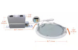 HLB Series 6 in. Adjustable CCT Canless IC Rated Dimmable Indoor, Outdoor Integrated LED Recessed Light Kit