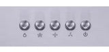 Siena 36 in. 350CFM Convertible Pyramid Wall Mount Range Hood in Stainless Steel with Charcoal Filters and LED Lighting