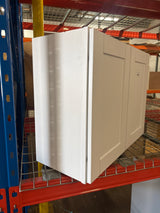 Shaker Satin White Stock Assembled Wall Bridge Kitchen Cabinet (30 in. x 23.5 in. x 12 in.)