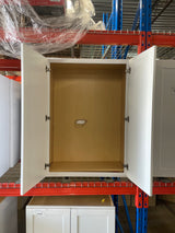 Shaker 30 in. W x 12 in. D x 42 in. H Assembled Wall Kitchen Cabinet in Satin White