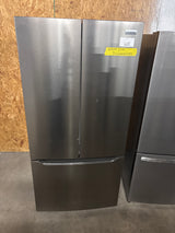 33 in. 20 cu. ft. Counter-Depth French Door Refrigerator in Stainless Steel Look with CrispSeal crispers