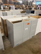 Bannister 37 in. W x 19 in. D x 35 in. H Single Sink Bath Vanity in Pearl Gray without Top