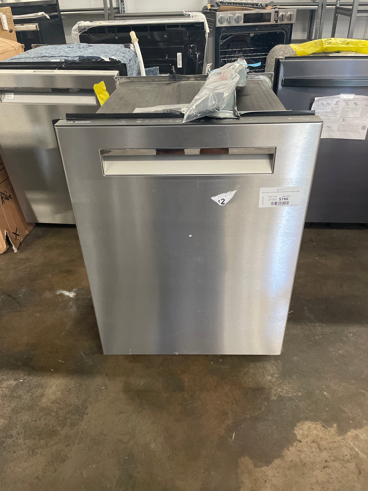 Bosch 500 Series Top Control Dishwasher with AutoAir and TimeLight, 44dBA