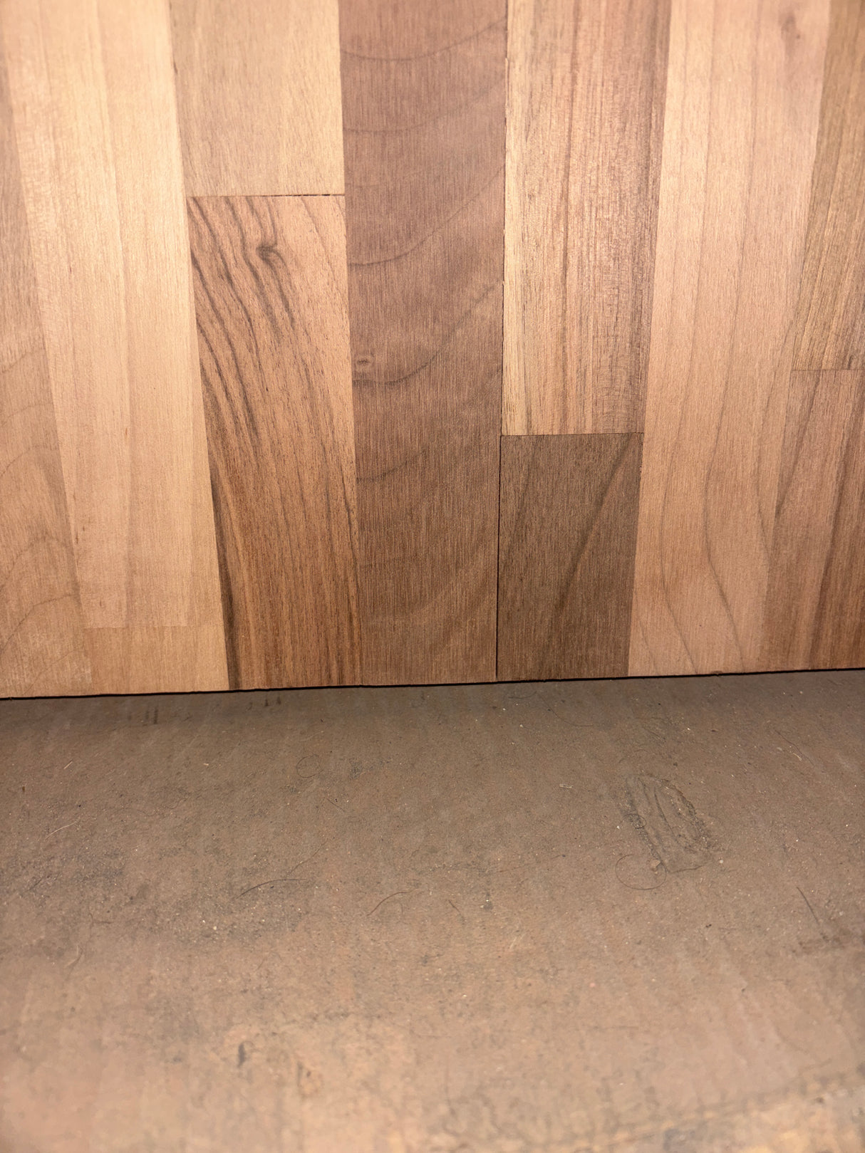 4 ft. L x 25 in. D Unfinished Walnut Solid Wood Butcher Block Countertop With Eased Edge