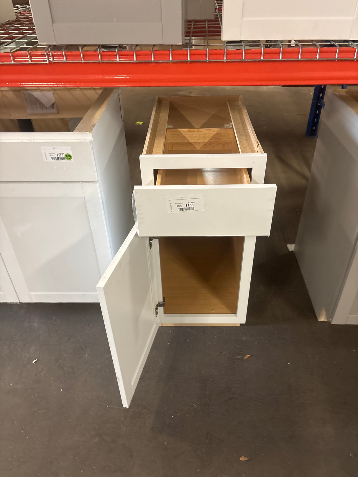 Courtland 15 in. W x 24 in. D x 34.5 in. H Assembled Shaker Base Kitchen Cabinet in Polar White